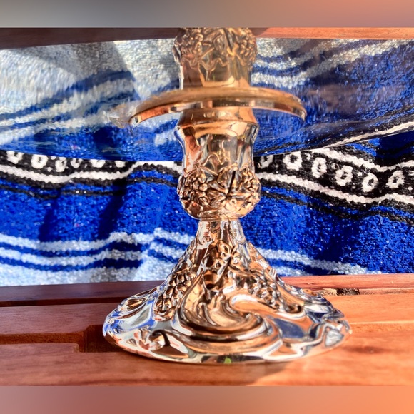 GODINGER SILVER PLATED APPLIED BORDER CAKE PLATE WITH STAND & SERVER - Picture 4 of 12